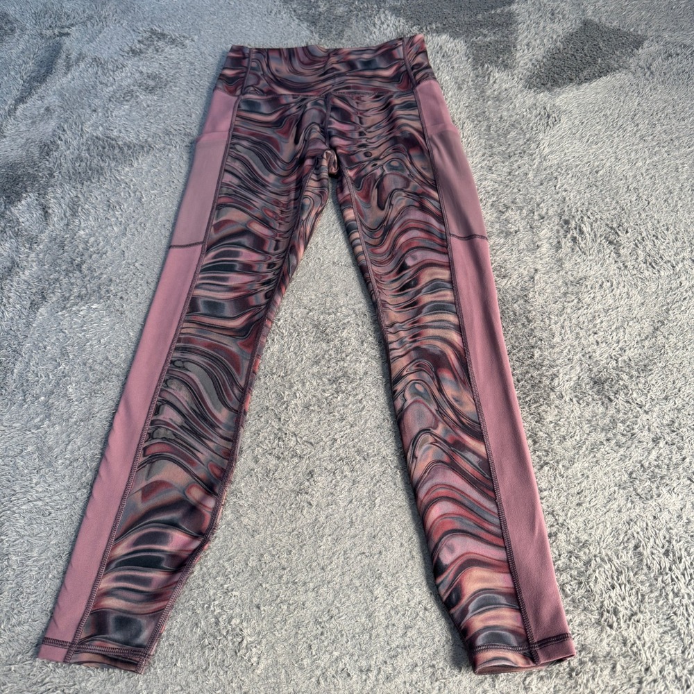 Fabletics On-The-Go PowerHold High-Waisted Leggings Pockets Wave Women